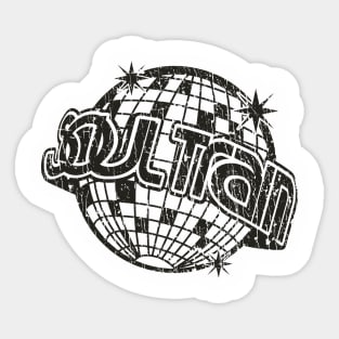 RETRO STYLE - SOUL TRAIN DANCING BLACK 70S Sticker